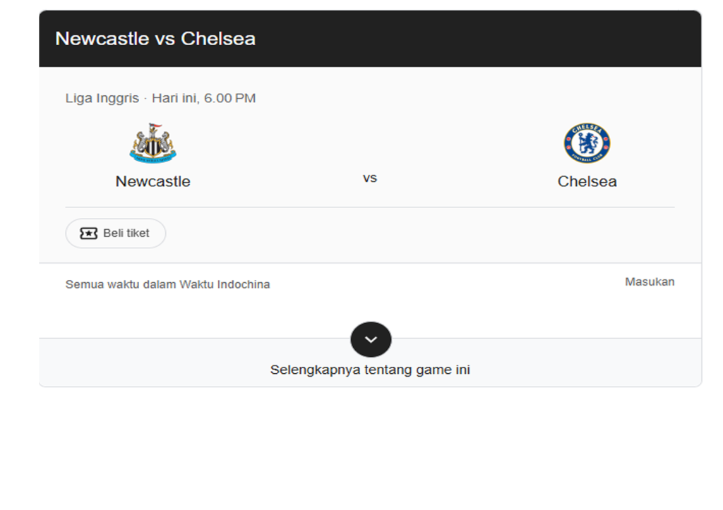 Chelsea vs Newcastle United