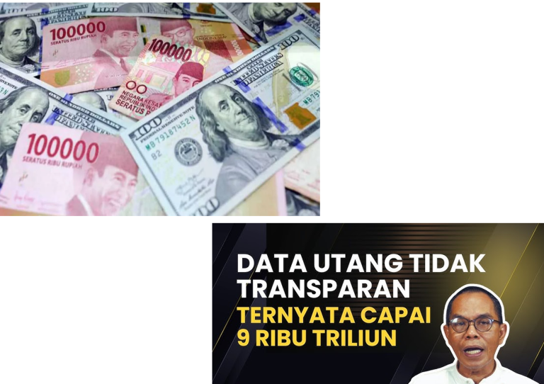 Utang Indonesia Rp9.000 Triliun