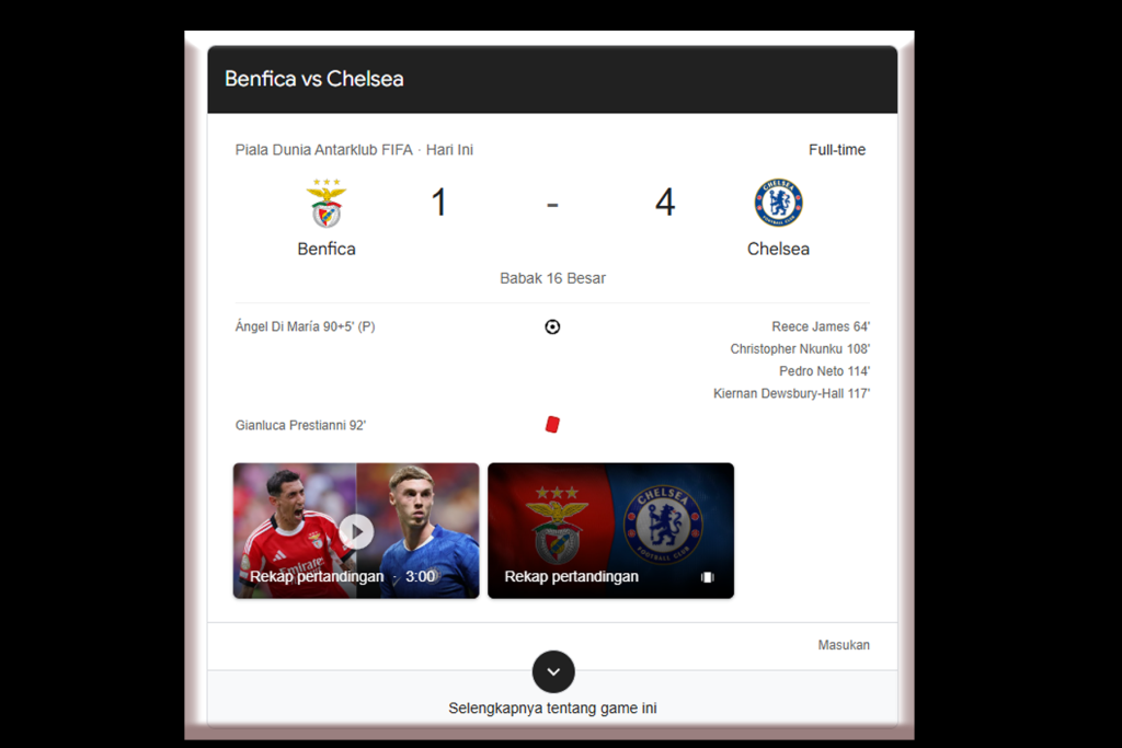 Chelsea Benfica