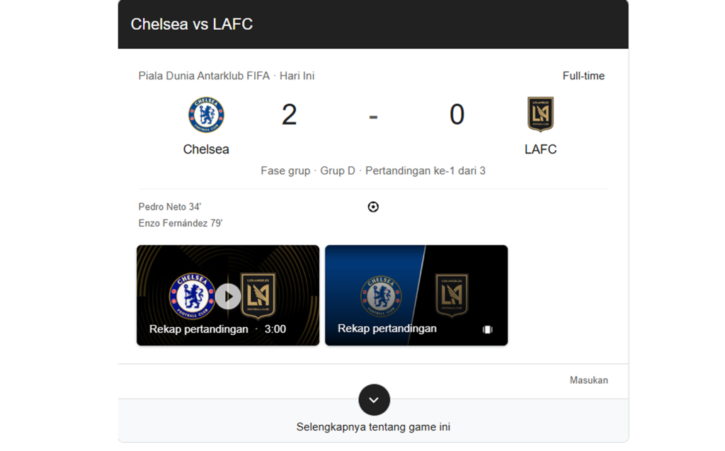 Chelsea Vs LAFC