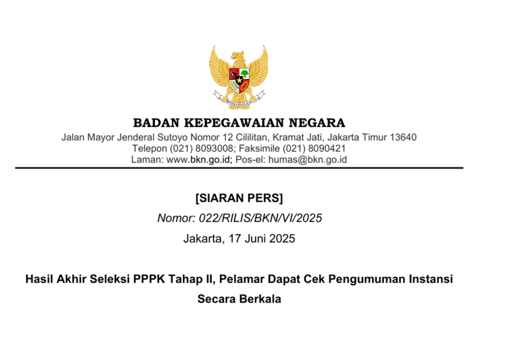 Seleksi PPPK Tahap 2 Tahun 2025