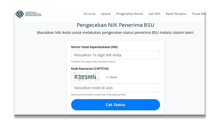 Cek Bsu Kemnaker 2025