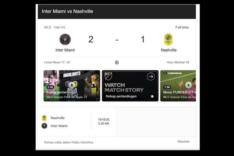 Inter Miami 2‑1 Nashville SC