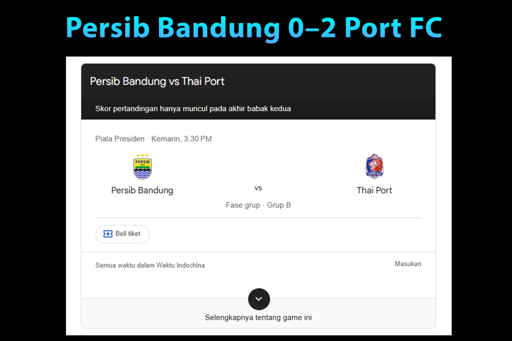 Hasil Piala Presiden