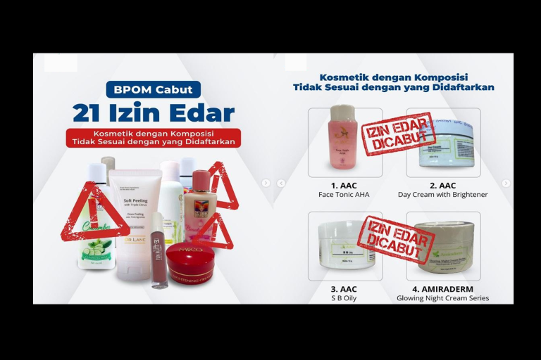 Kini BPOM Melakukan Pecabutan
