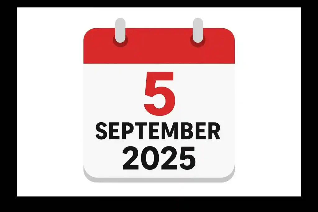 5 September 2025