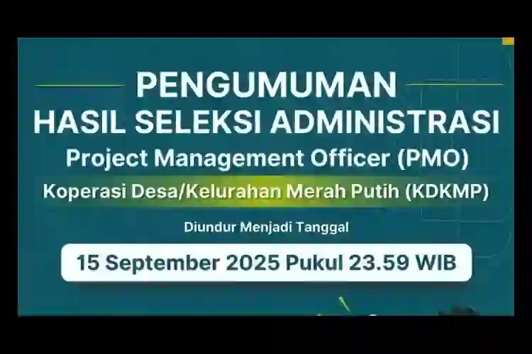 Hasil Seleksi Administrasi Pmo Kemenkop