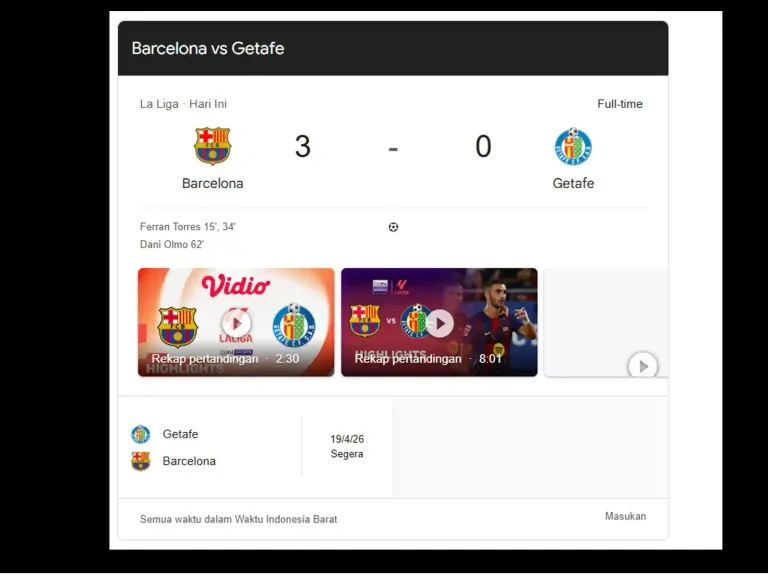 Barcelona Vs Getafe