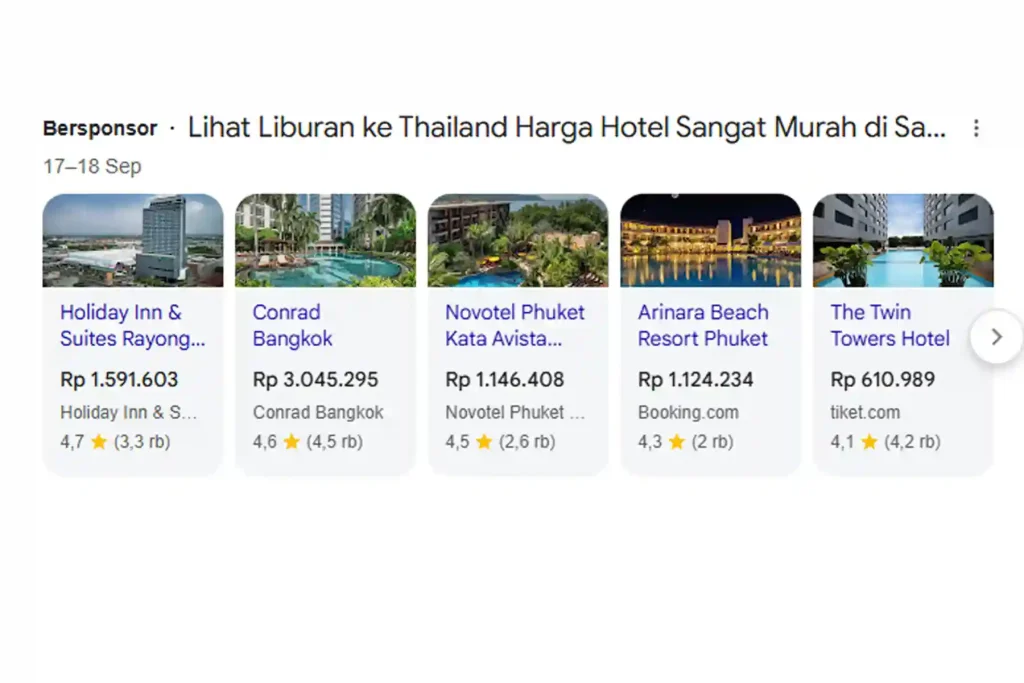 Harga Tiket Indo Ke Thailand