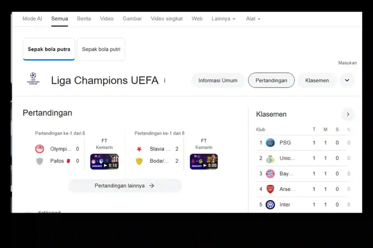 Jadwal UCL 2025
