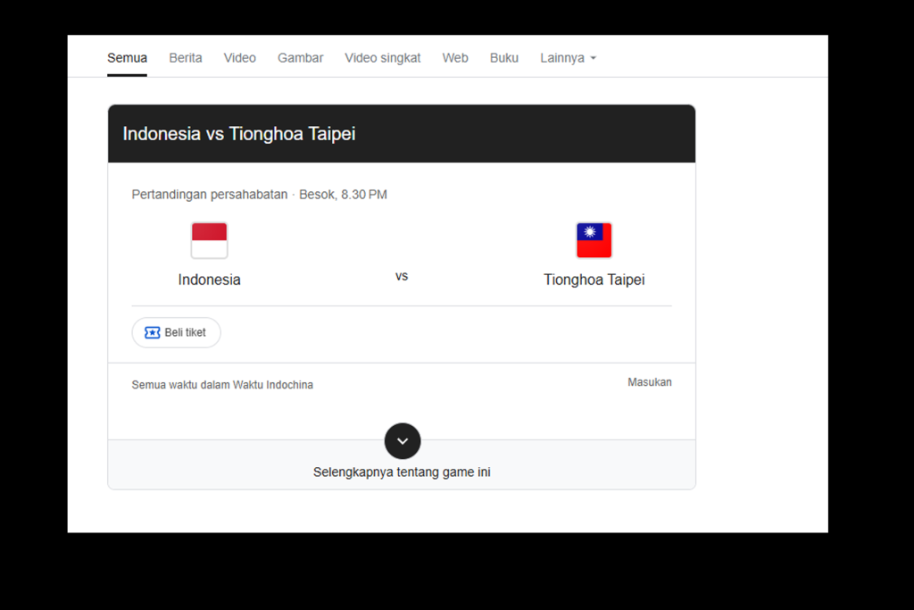 Indonesia vs Chinese Taipei