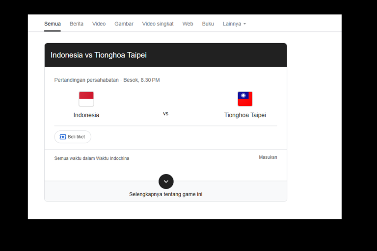 Indonesia vs Chinese Taipei