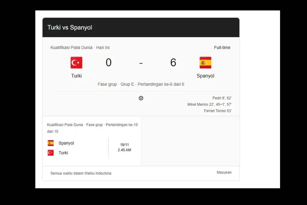 Jadwal Bola Hari Ini