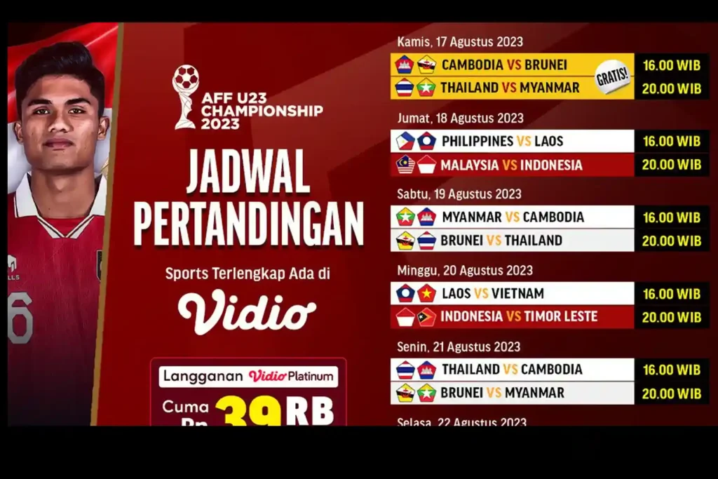 Jadwal Timnas U-23