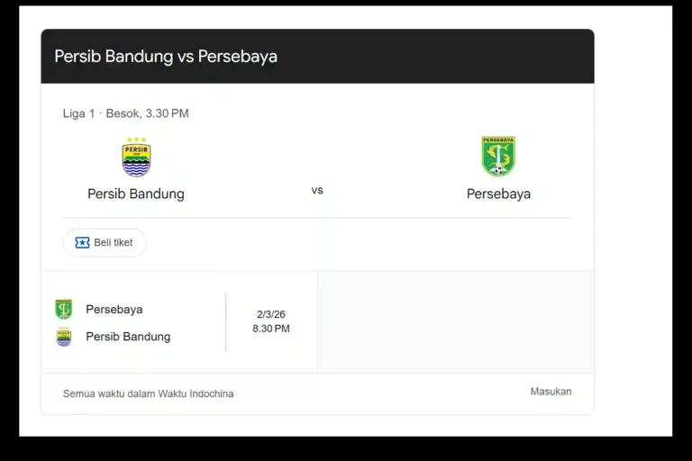 Jadwal Bola Malam Ini