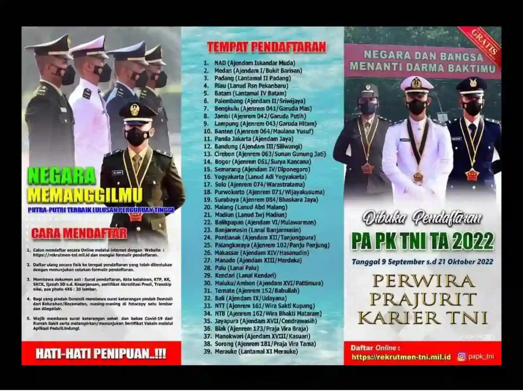 Prajurit Karier PA PK Tni
