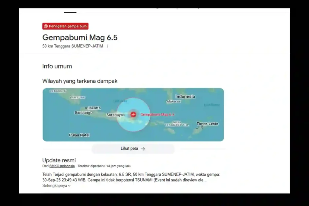Gempa Malang Hari Ini